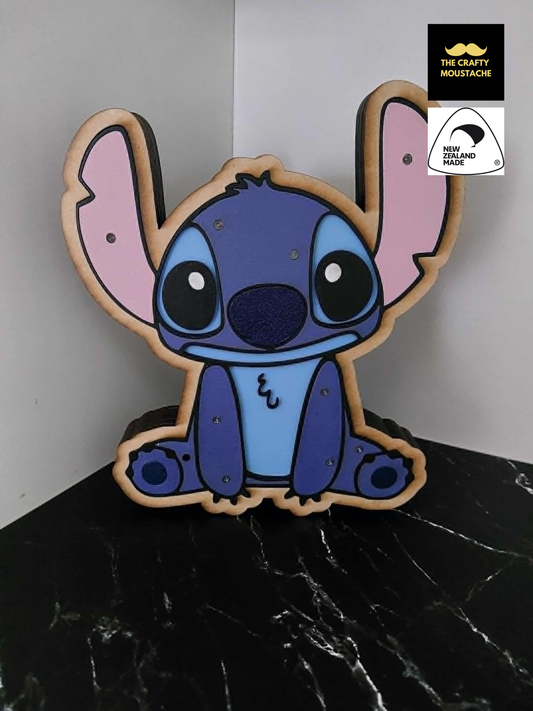 Stitch (Night Light) Lilo & Stitch Inspired - Coloured Glow
