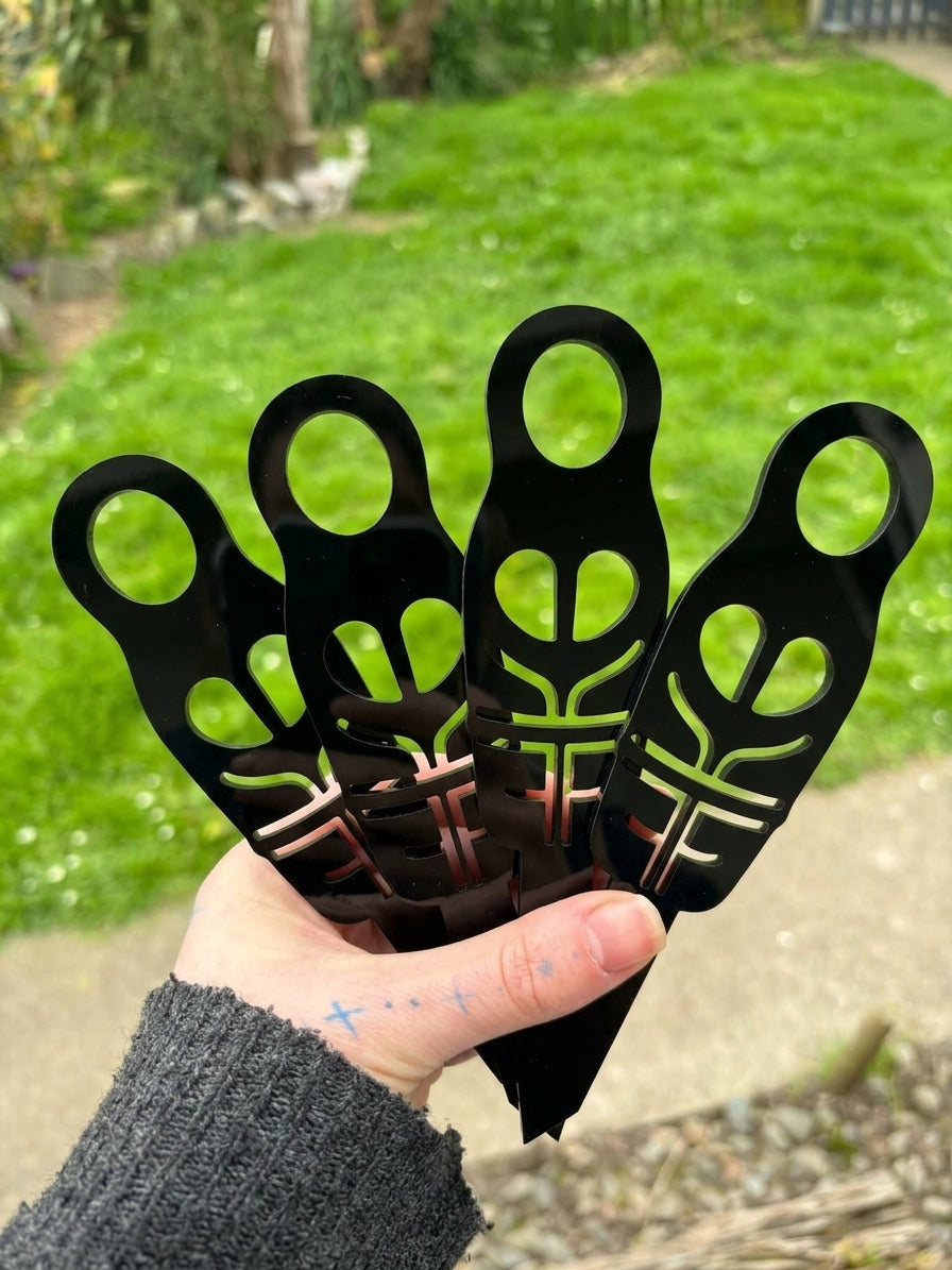 Nostalgic Kiwi Lolly Plant Stakes (Set of 4)