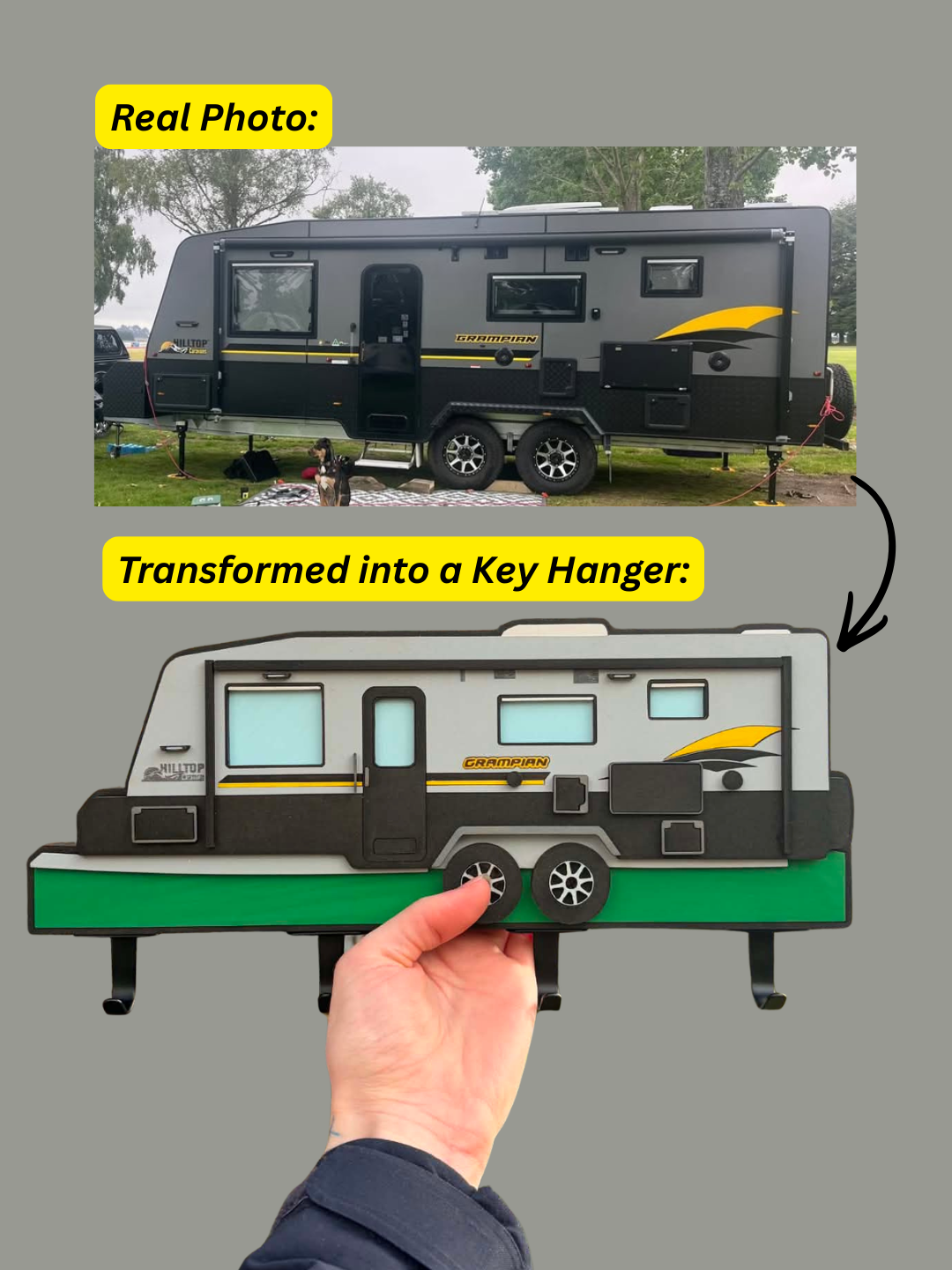 Custom Motorhome Replica Key Hanger