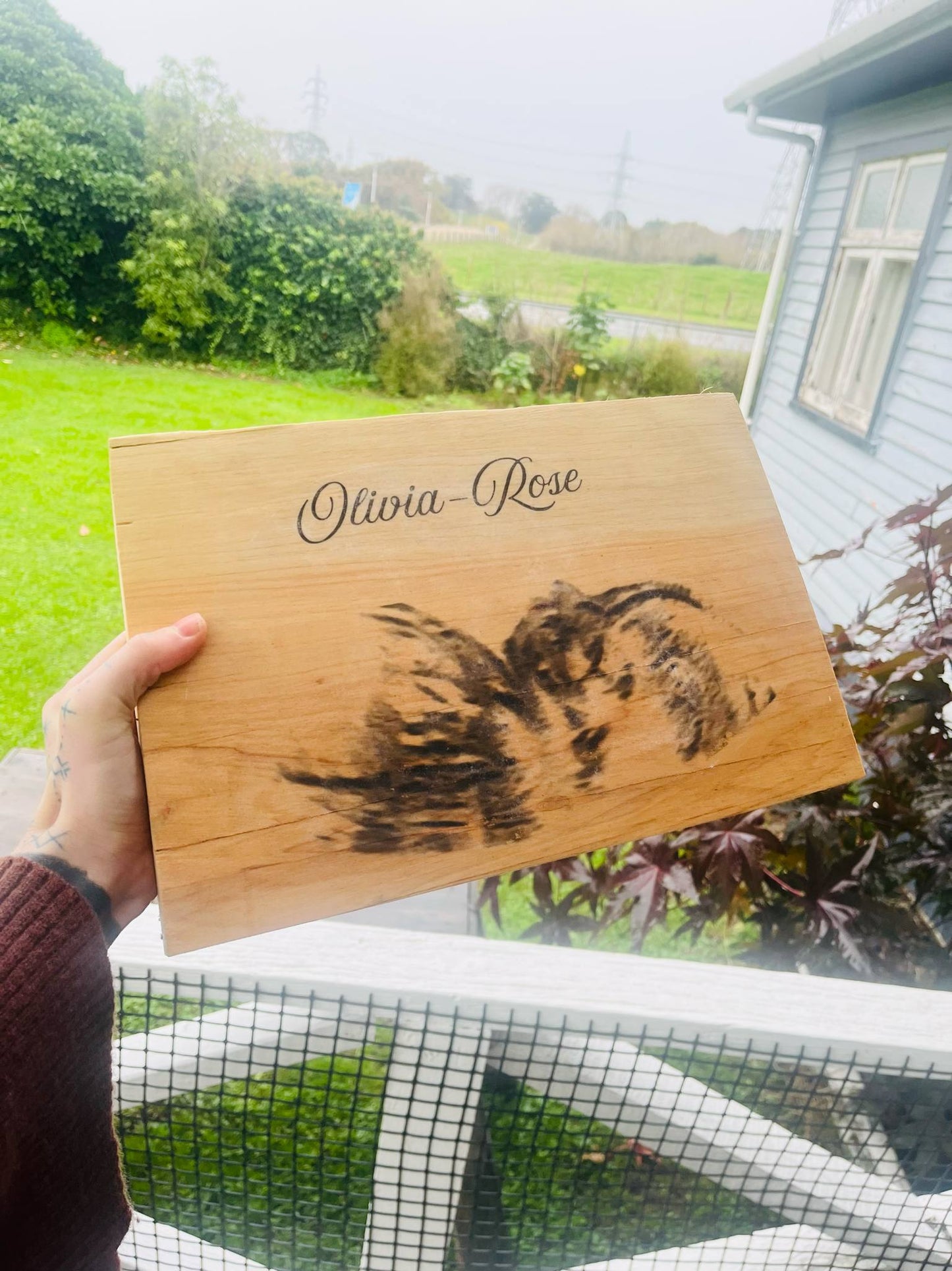 Rustic Image Transfer on Wood – Large (A3 'Mac Art')