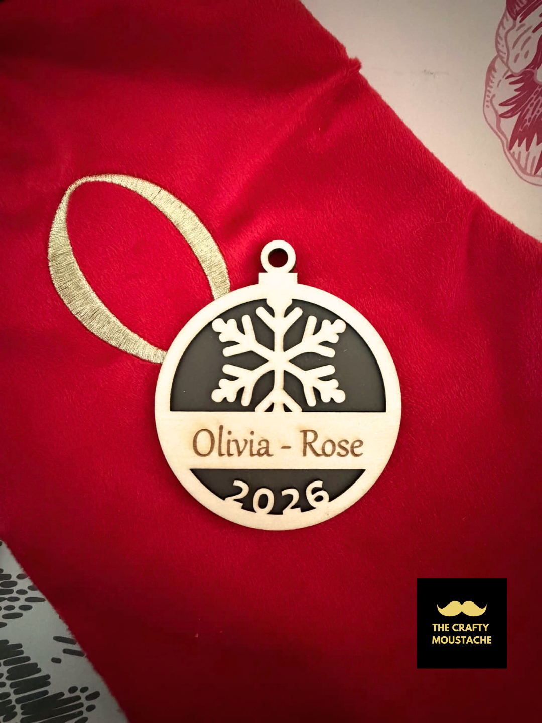 Personalised Name Snowflake Bauble