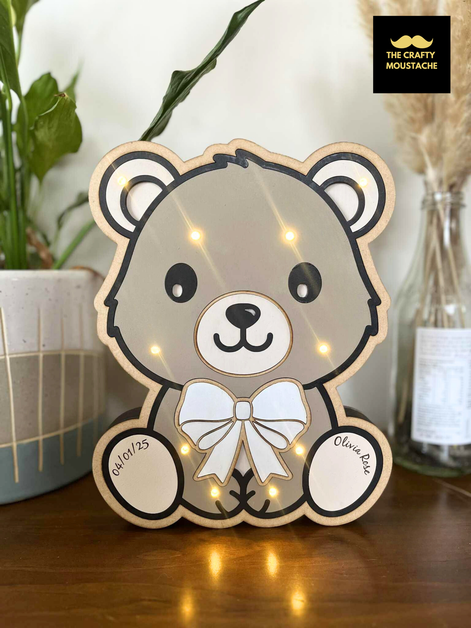 The Everglow Bears - Custom Engraved Night Lights
