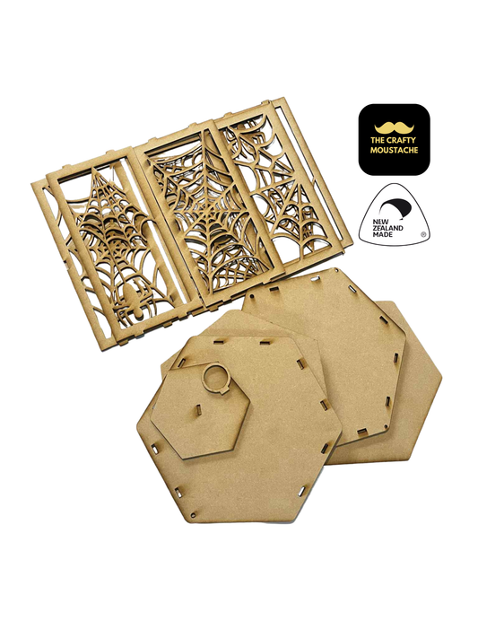 3D DIY Paint & Assemble Craft Kit - Spider Lantern Halloween Craft