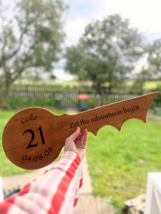 Custom Laser Engraved 21st Key