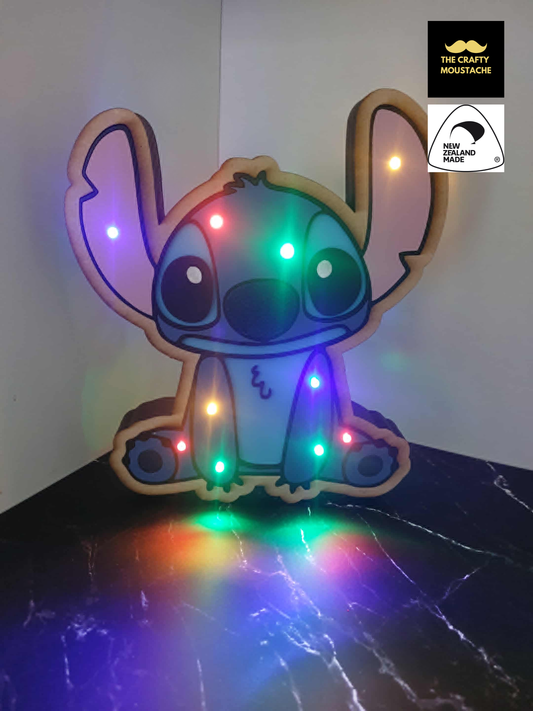 Stitch (Night Light) Lilo & Stitch Inspired - Coloured Glow