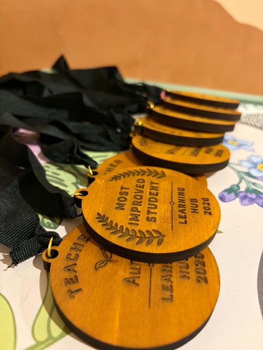 Personalised Wooden Medals