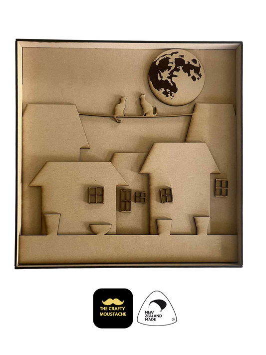 3D DIY Paint & Assemble Craft Kit - Funky Cats and Plants