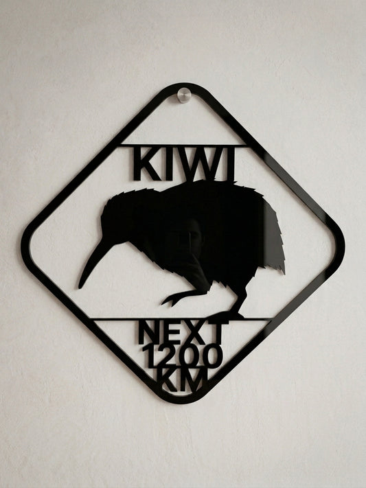NZ Kiwi Sign Wall Art