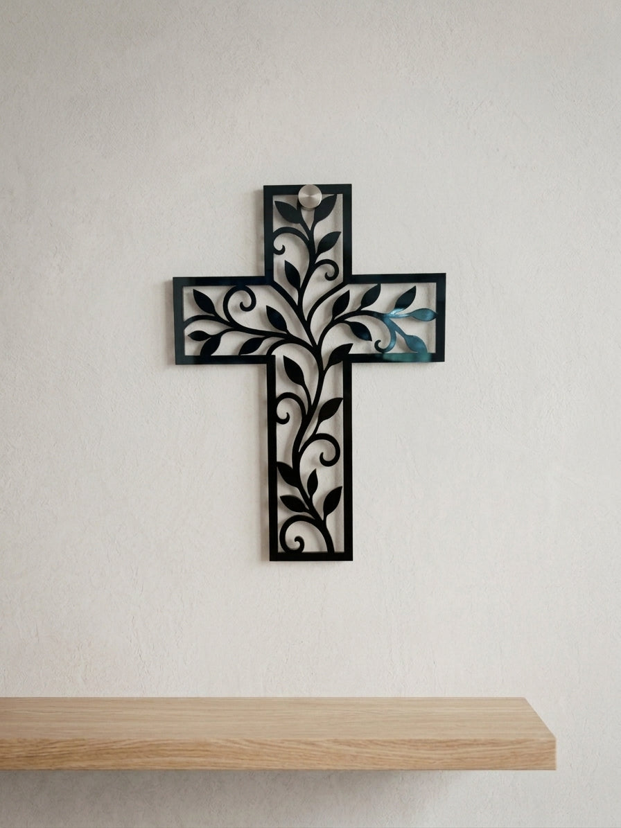 Floral Cross Wall Art