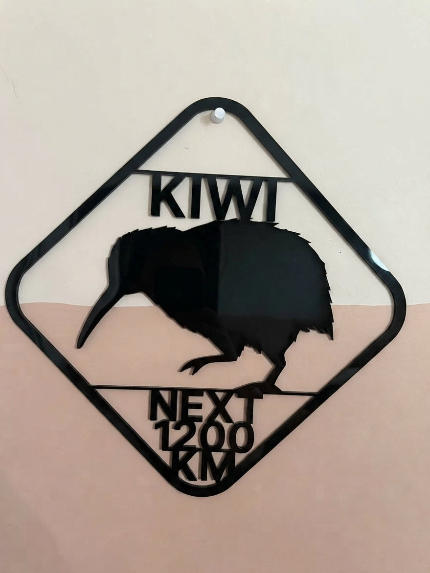 NZ Kiwi Sign Wall Art