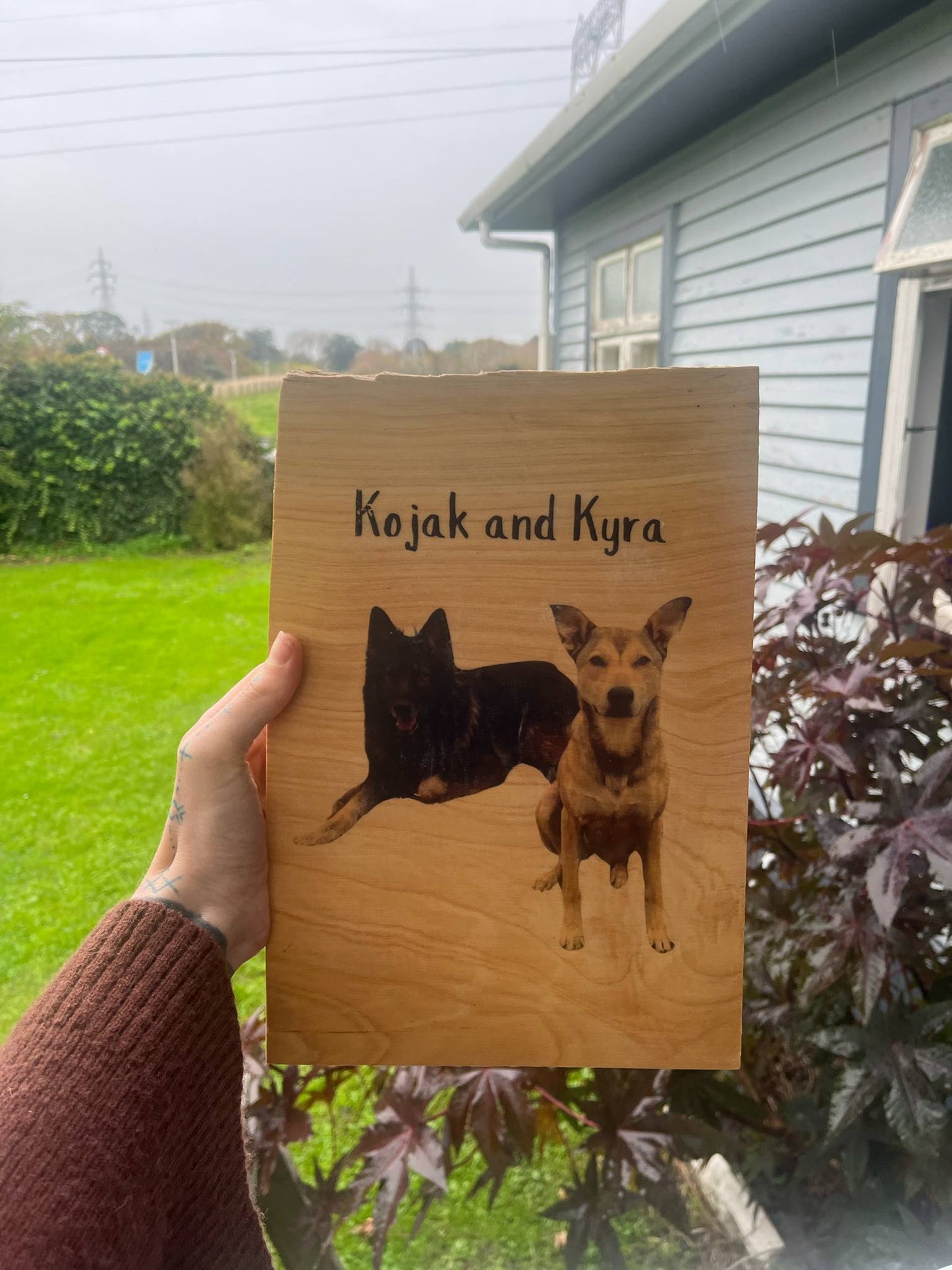 Rustic Image Transfer on Wood – Medium (A4 'Mac Art')