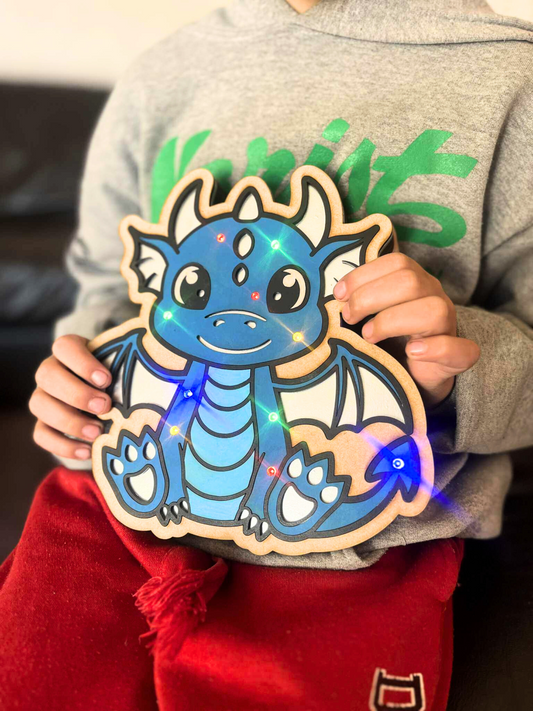 Tundra the Glow Force Water Dragon (Night Light)