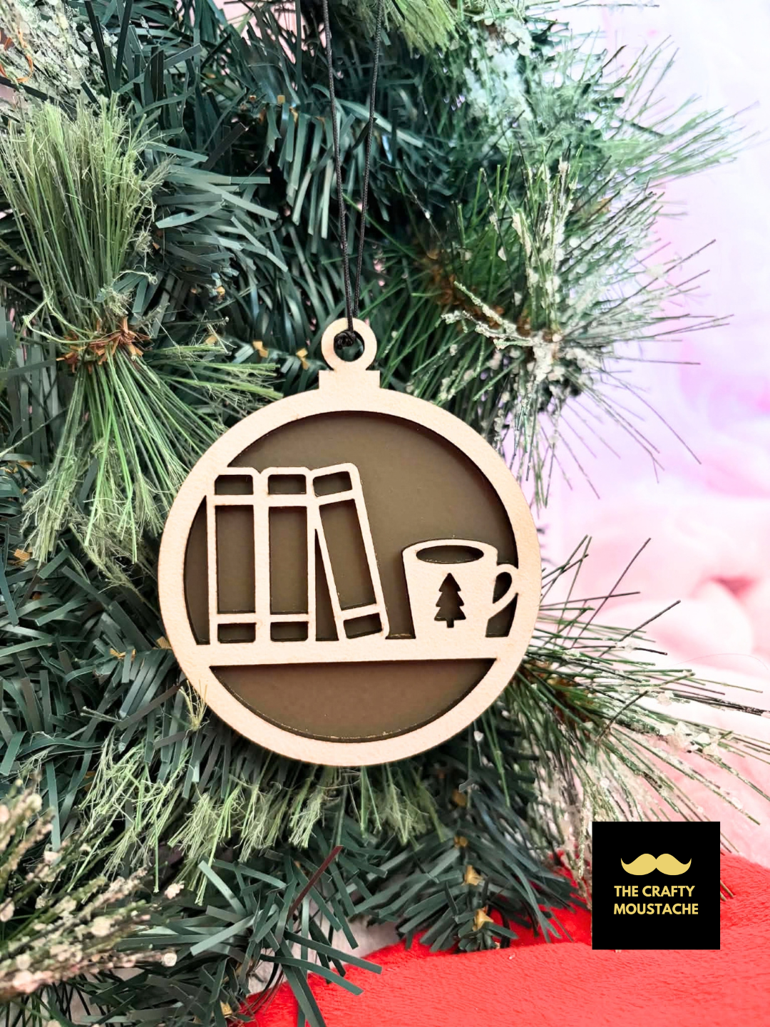 Books on Shelf Bauble