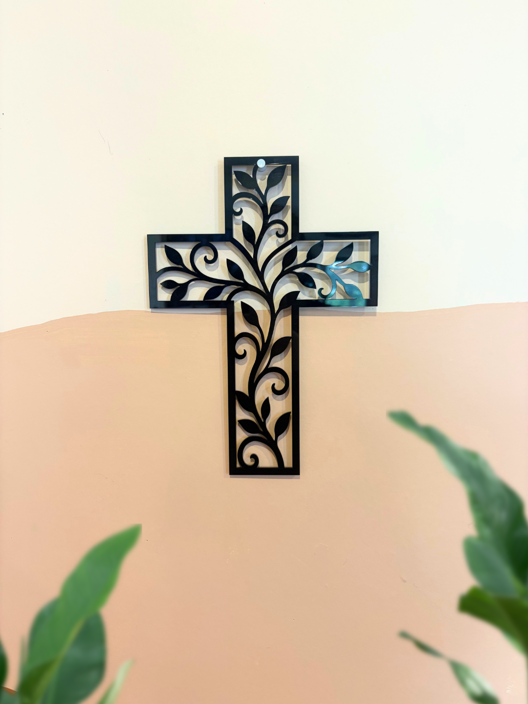 Floral Cross Wall Art