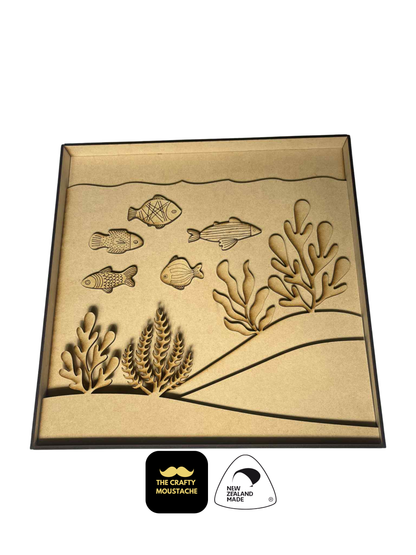 3D DIY Paint & Assemble Craft Kit - Fish Ocean Themed