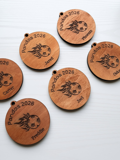 Personalised Wooden Medals