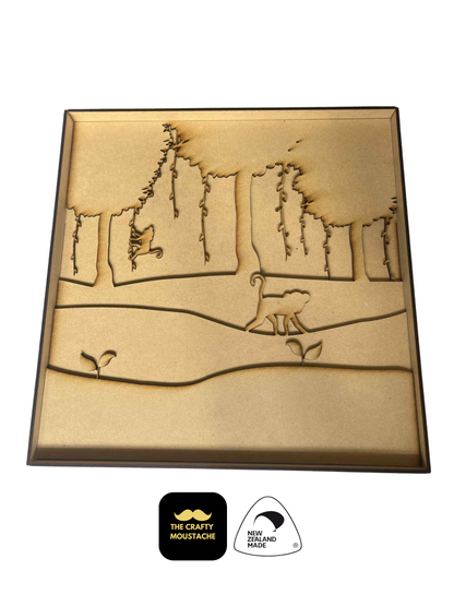 3D DIY Paint & Assemble Craft Kit - Monkey in Jungle